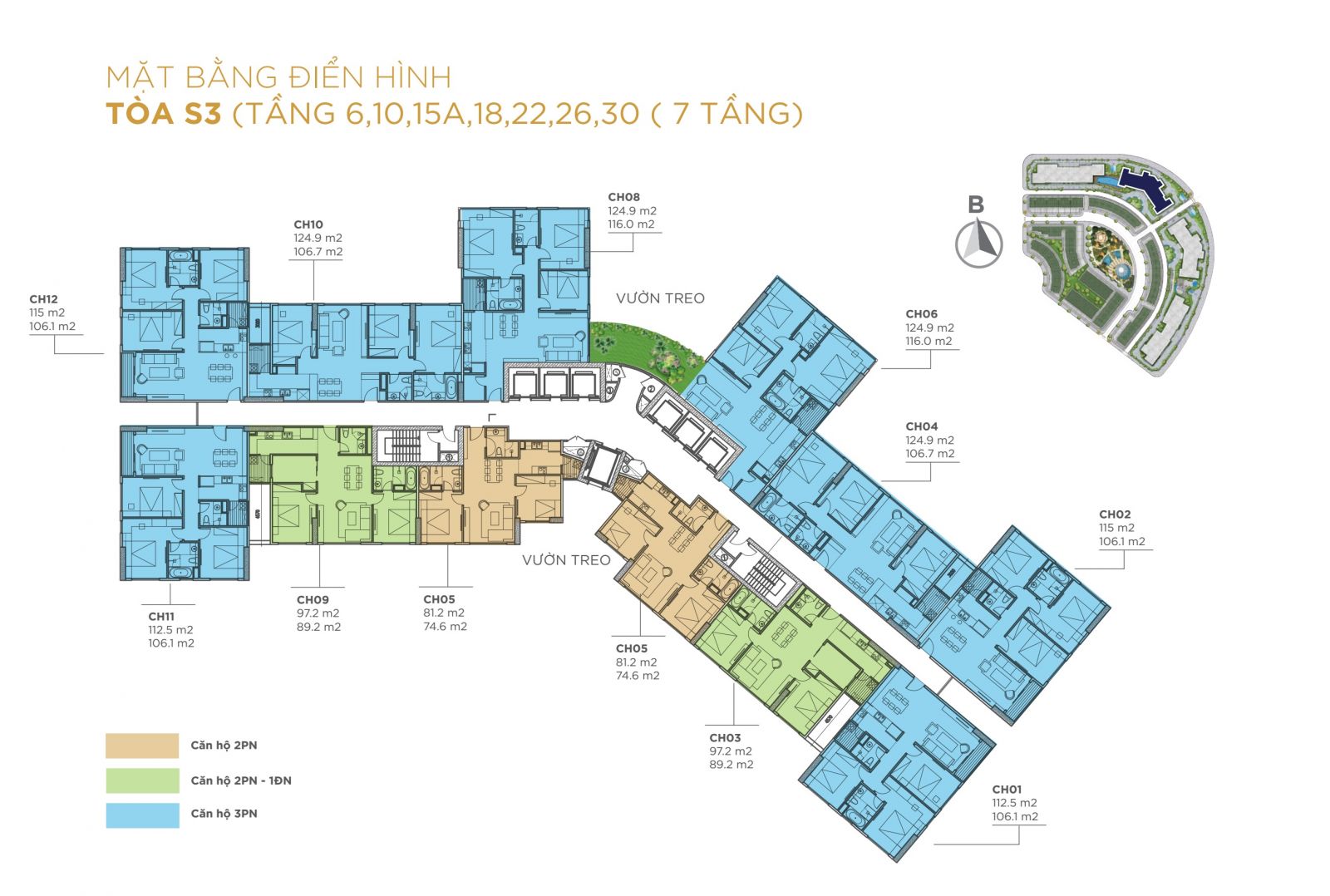 mặt bằng tầng điển hình sunshine city