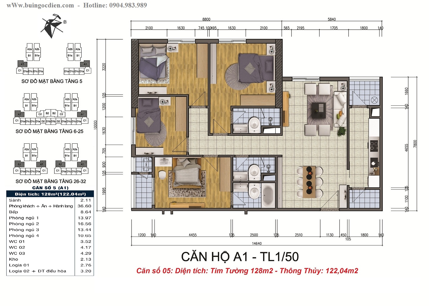 căn số 05 goldsilk complex